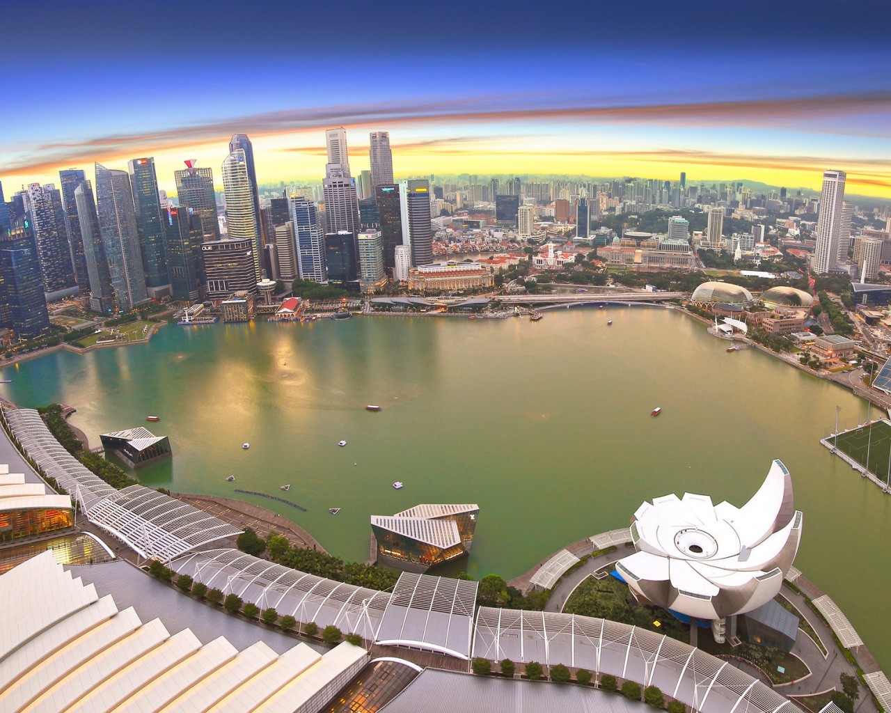 Сингапур с высоты 1280x1024