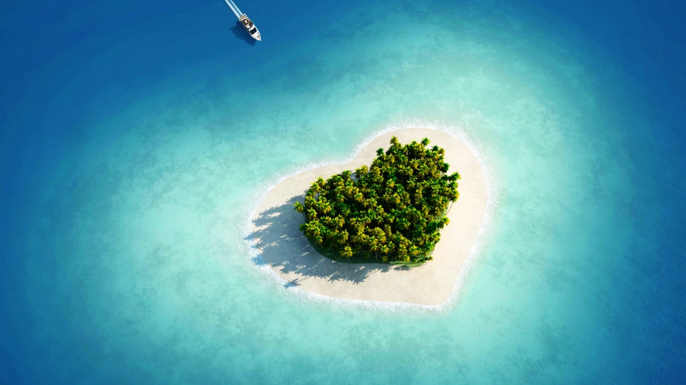 Остров любви 1366x768