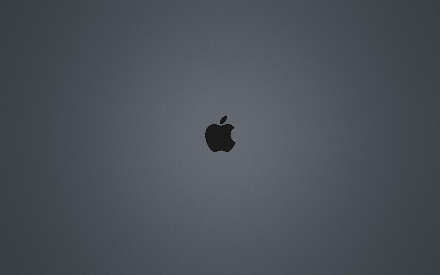 Логотип Apple на сером фоне 1440x900