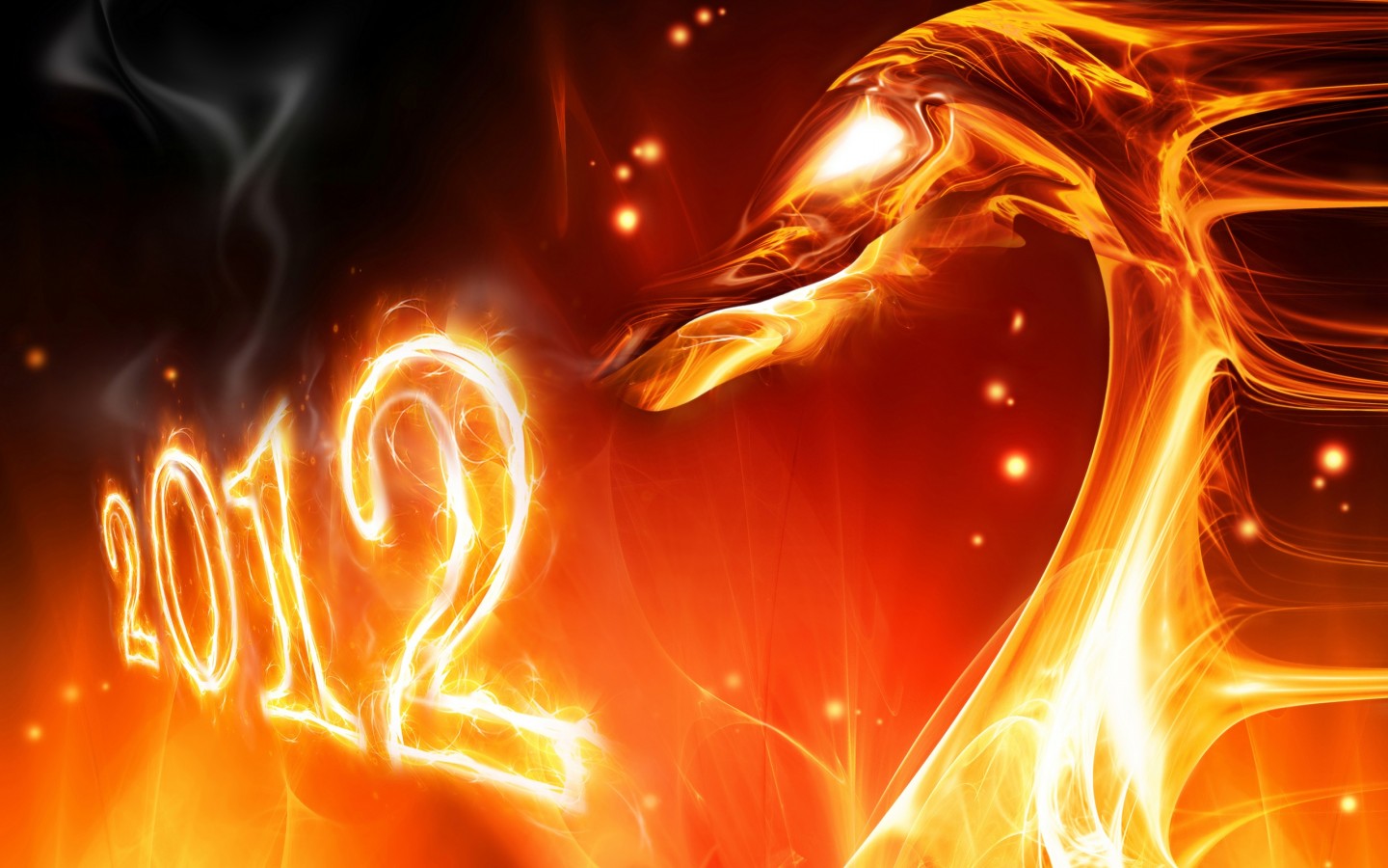 Новый год Дракона 2012 1440x900