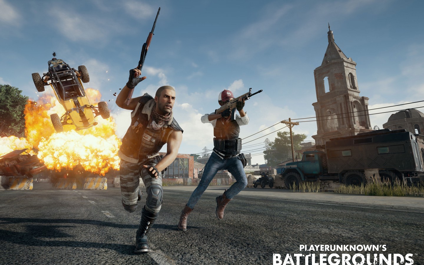 Обои PUBG, заставка игры 1440x900 скачать бесплатно на рабочий стол