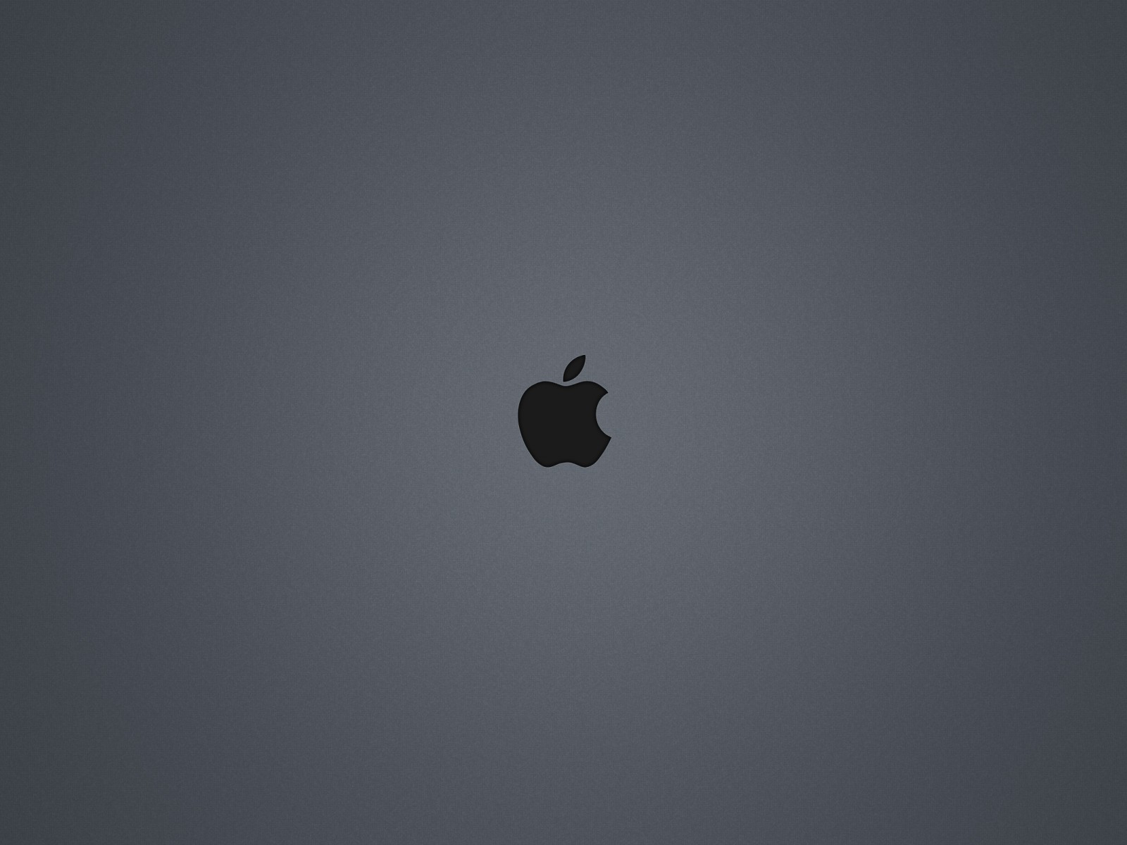 Логотип Apple на сером фоне 1600x1200