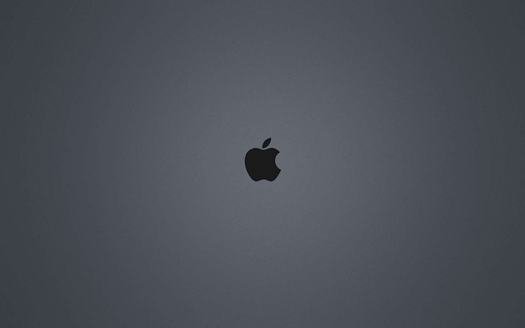 Логотип Apple на сером фоне 1680x1050
