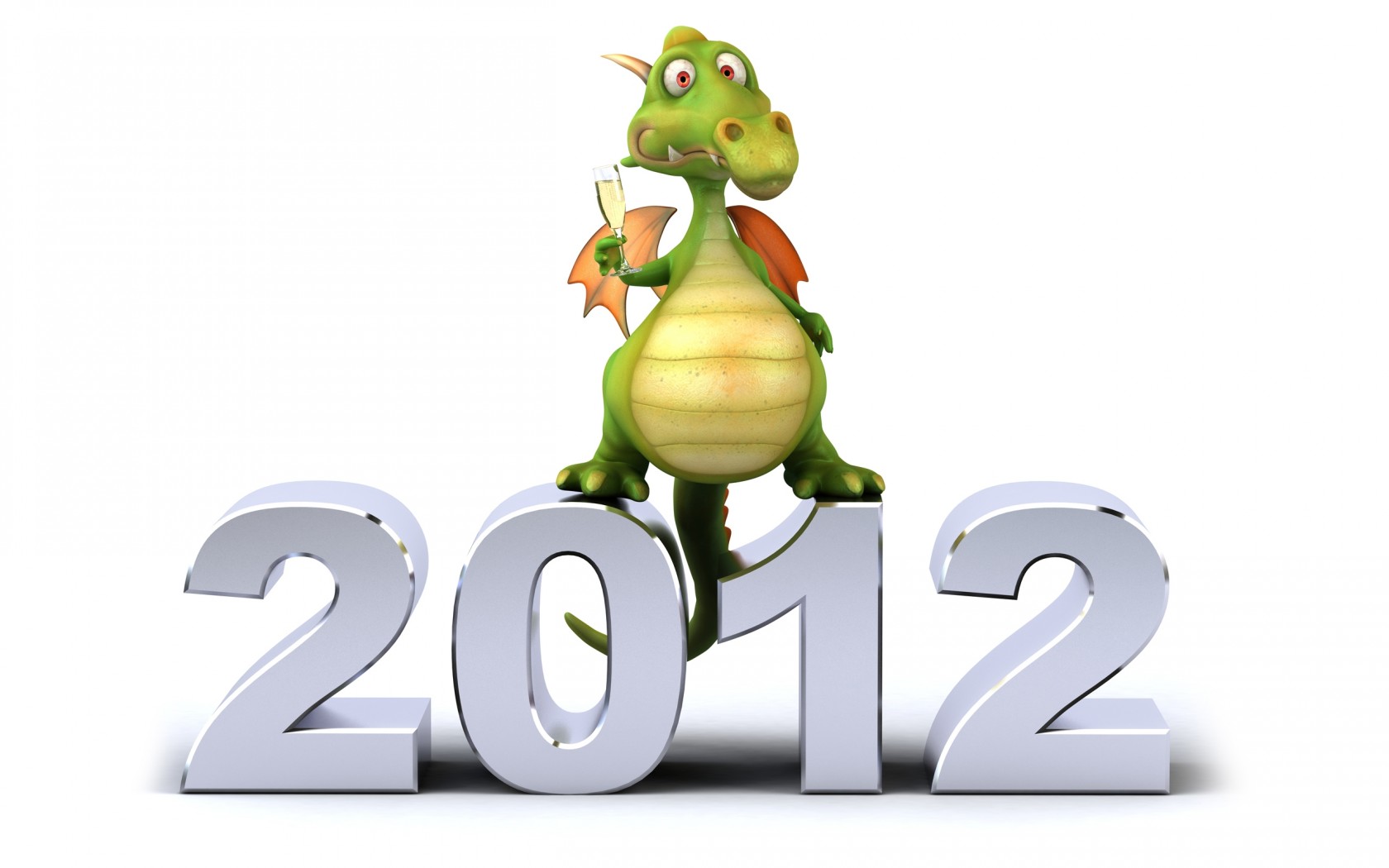 Новый 2012 год Дракона 1680x1050