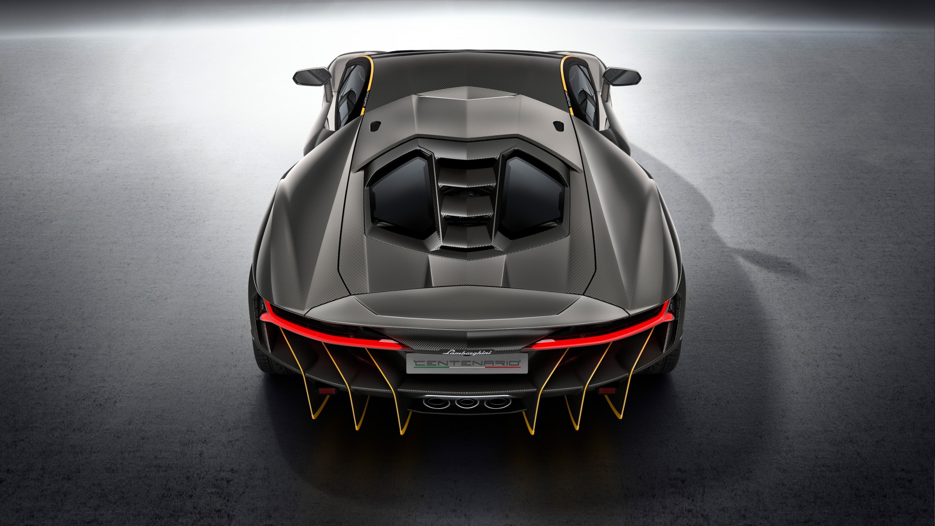 2016 Lamborghini Centenario, вид сзади 1920x1080