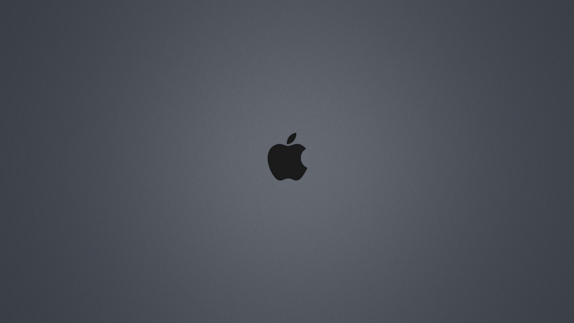 Логотип Apple на сером фоне 1920x1080