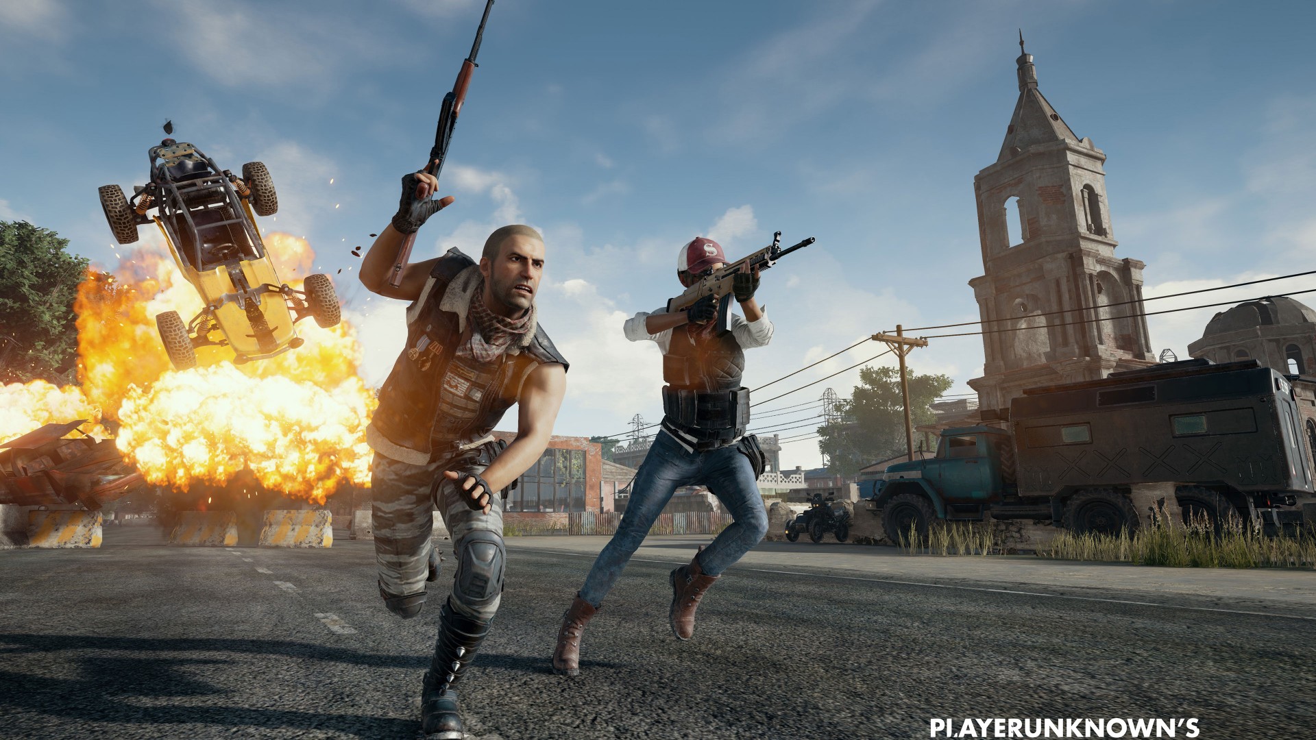 Обои PUBG, заставка игры 1920x1080 скачать бесплатно на рабочий стол