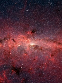 Красивый снимок галактики 240x320