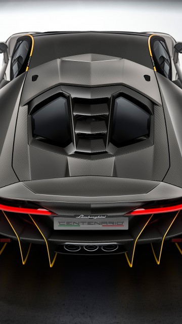 2016 Lamborghini Centenario, вид сзади 360x640