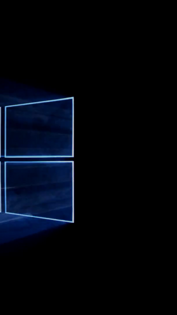 Логотип Windows на темном фоне 360x640