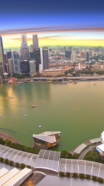 Сингапур с высоты 360x640