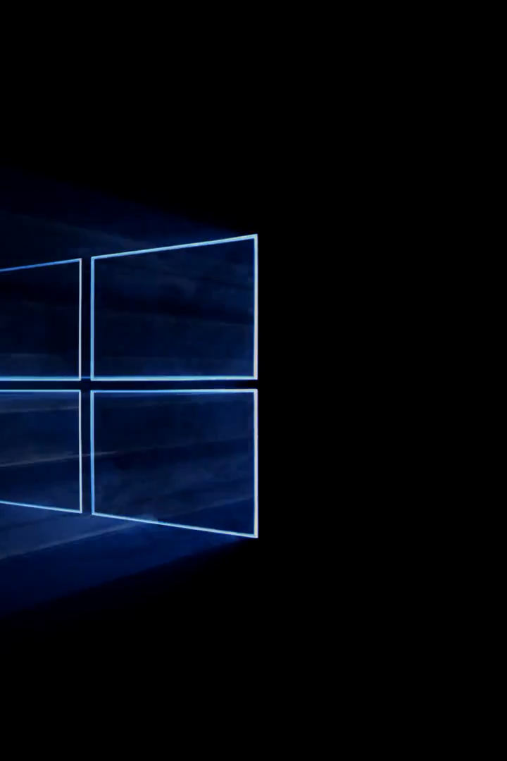 Логотип Windows на темном фоне 720x1080