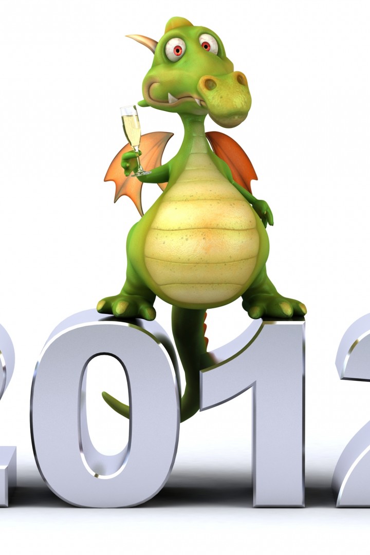 Новый 2012 год Дракона 720x1080