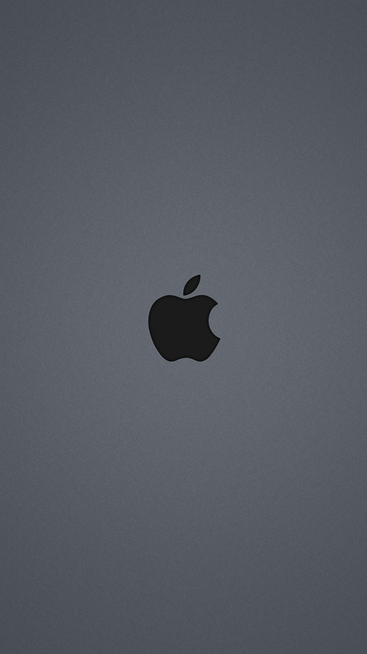 Логотип Apple на сером фоне 750x1334