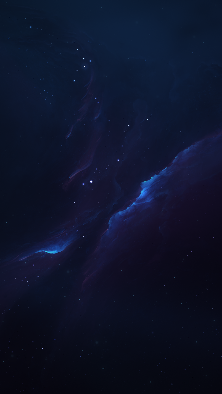 Синяя туманность 750x1334